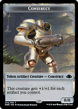 Goblin // Construct Double-Sided Token [Dominaria Remastered Tokens] | Mindsight Gaming