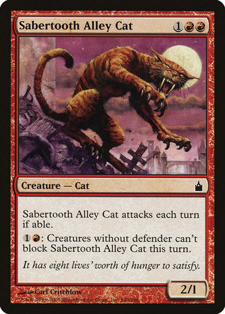 Sabertooth Alley Cat [Ravnica: City of Guilds] | Mindsight Gaming