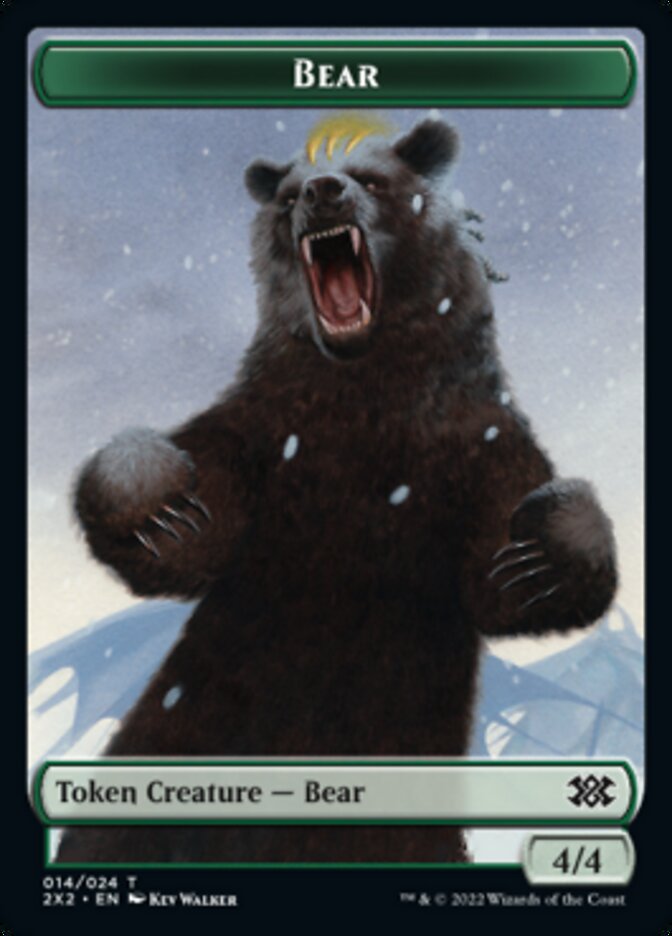 Bear // Vampire Double-sided Token [Double Masters 2022 Tokens] | Mindsight Gaming