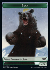 Bear // Knight Double-sided Token [Double Masters 2022 Tokens] | Mindsight Gaming