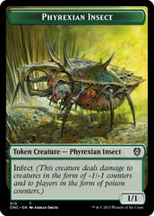 Phyrexian Wurm // Phyrexian Insect Double-Sided Token [Phyrexia: All Will Be One Commander Tokens] | Mindsight Gaming