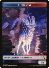 Elemental (09) // Dinosaur Double-Sided Token [March of the Machine Tokens] | Mindsight Gaming