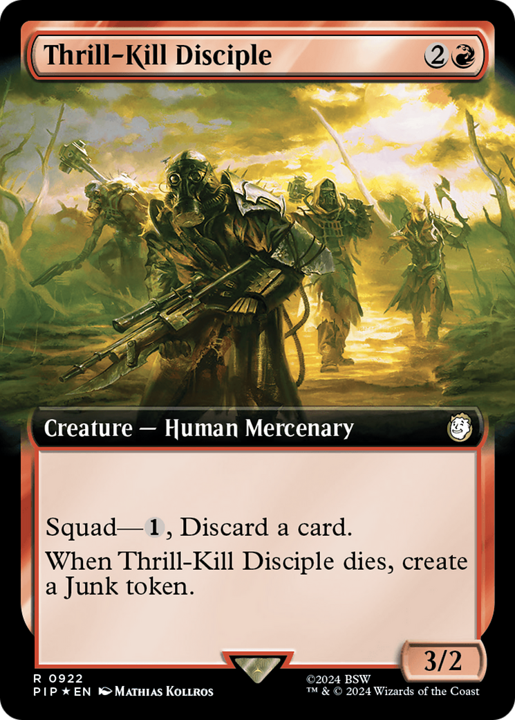 Thrill-Kill Disciple (Extended Art) (Surge Foil) [Fallout] | Mindsight Gaming