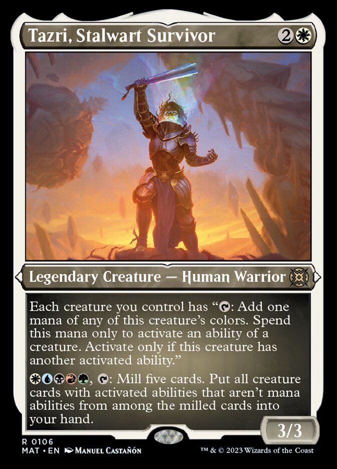 Tazri, Stalwart Survivor (Foil Etched) [March of the Machine: The Aftermath] | Mindsight Gaming