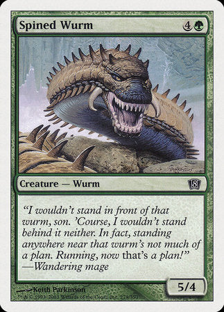 Spined Wurm [Eighth Edition] | Mindsight Gaming