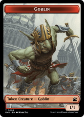 Goblin (0008) // Dragon Double-Sided Token [Ravnica Remastered Tokens] | Mindsight Gaming