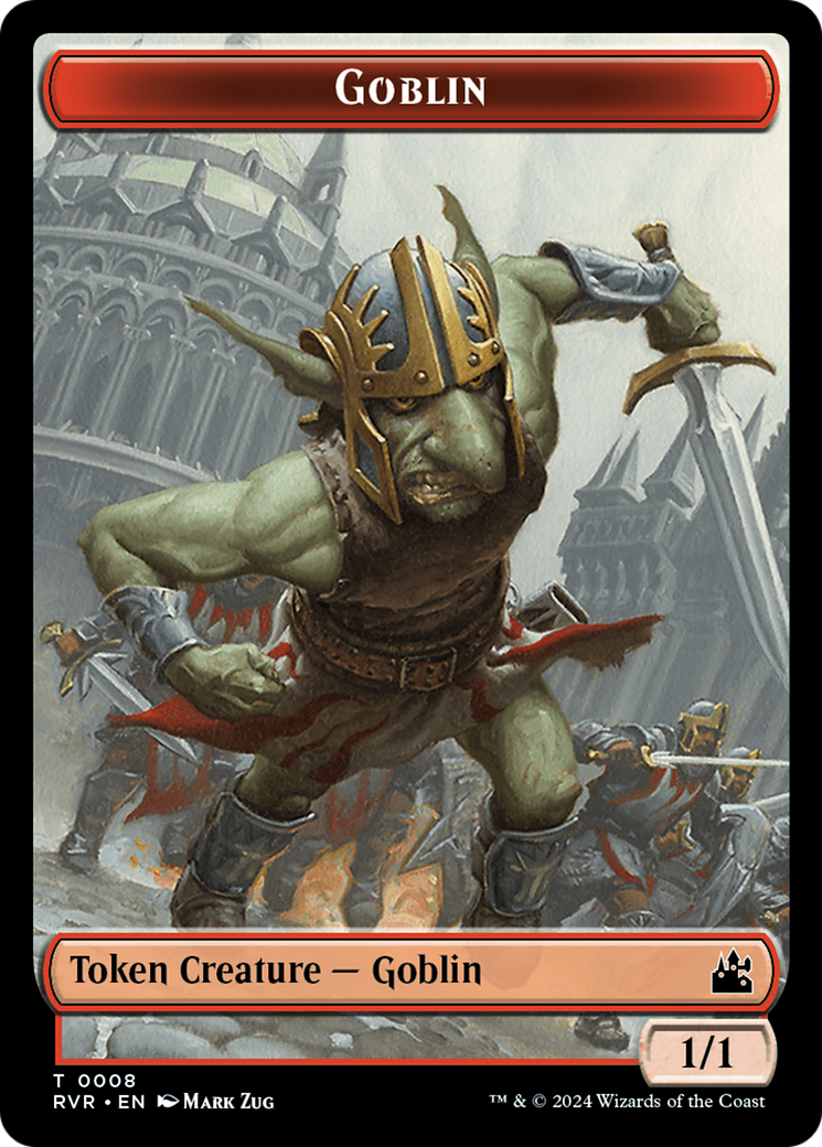 Goblin (0008) // Goblin (0009) Double-Sided Token [Ravnica Remastered Tokens] | Mindsight Gaming