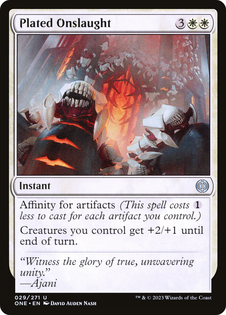 Plated Onslaught [Phyrexia: All Will Be One] | Mindsight Gaming