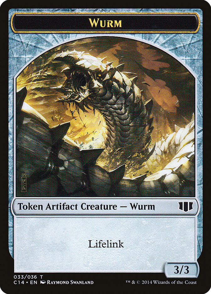Wurm (033/036) // Goat Double-sided Token [Commander 2014 Tokens] | Mindsight Gaming