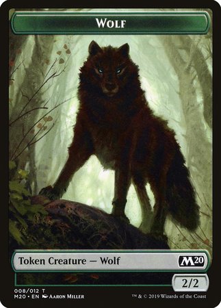 Wolf Token [Core Set 2020 Tokens] | Mindsight Gaming