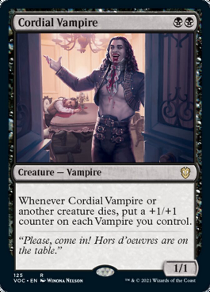 Cordial Vampire [Innistrad: Crimson Vow Commander] | Mindsight Gaming