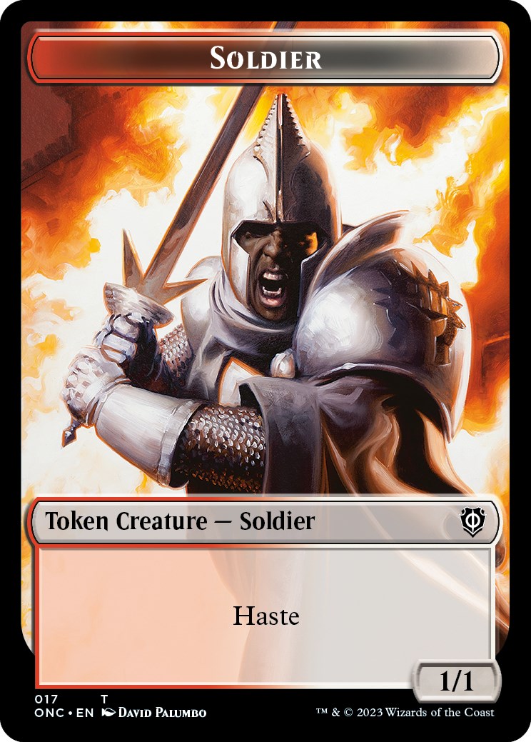 Soldier (017) // Eldrazi Double-Sided Token [Phyrexia: All Will Be One Commander Tokens] | Mindsight Gaming