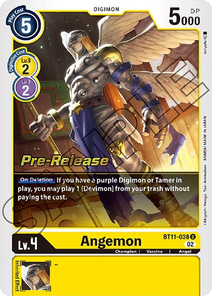 Angemon [BT11-038] [Dimensional Phase Pre-Release Promos] | Mindsight Gaming