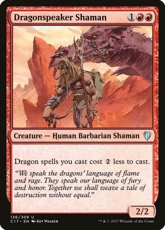 Dragonspeaker Shaman [Commander 2017] | Mindsight Gaming