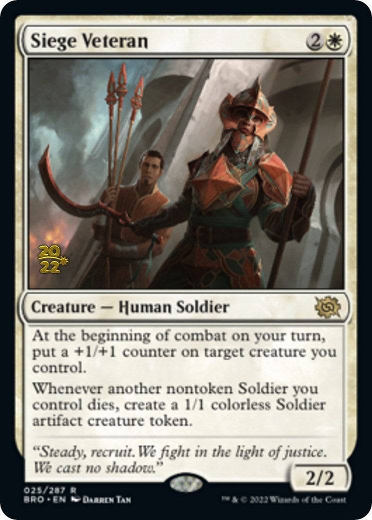Siege Veteran [The Brothers' War: Prerelease Promos] | Mindsight Gaming