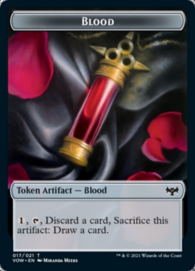 Construct (015) // Blood (017) Double-sided Token [Challenger Decks 2022 Tokens] | Mindsight Gaming