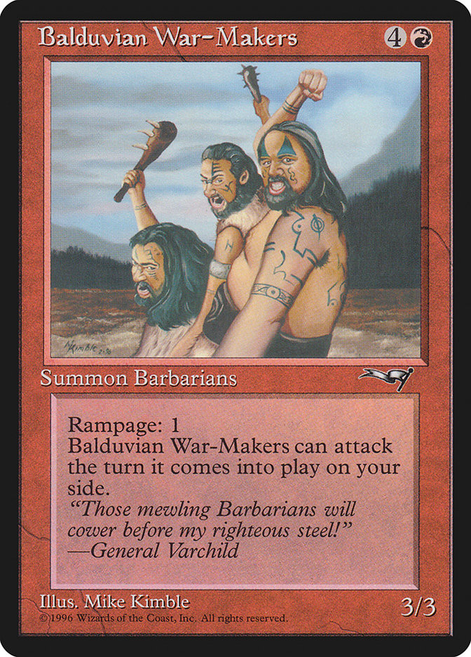 Balduvian War-Makers (Treeline Background) [Alliances] | Mindsight Gaming