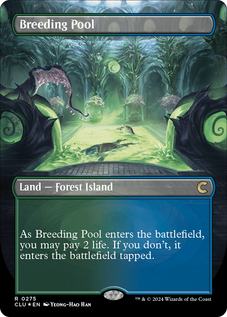 Breeding Pool (Borderless) [Ravnica: Clue Edition] | Mindsight Gaming