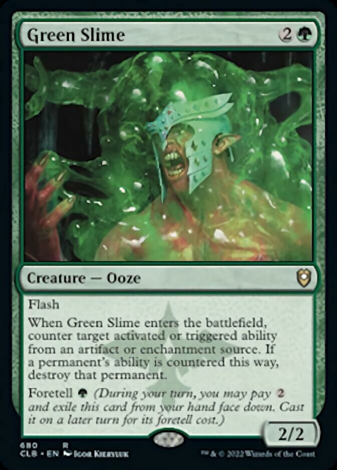 Green Slime [Commander Legends: Battle for Baldur's Gate] | Mindsight Gaming