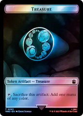 Alien Angel // Treasure (0063) Double-Sided Token (Surge Foil) [Doctor Who Tokens] | Mindsight Gaming