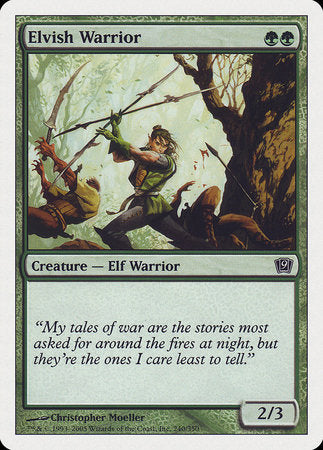 Elvish Warrior [Ninth Edition] | Mindsight Gaming