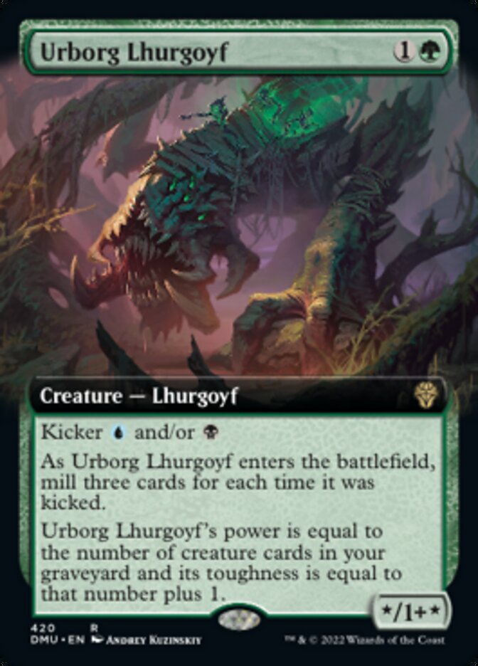 Urborg Lhurgoyf (Extended Art) [Dominaria United] | Mindsight Gaming
