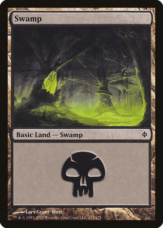Swamp (171) [New Phyrexia] | Mindsight Gaming