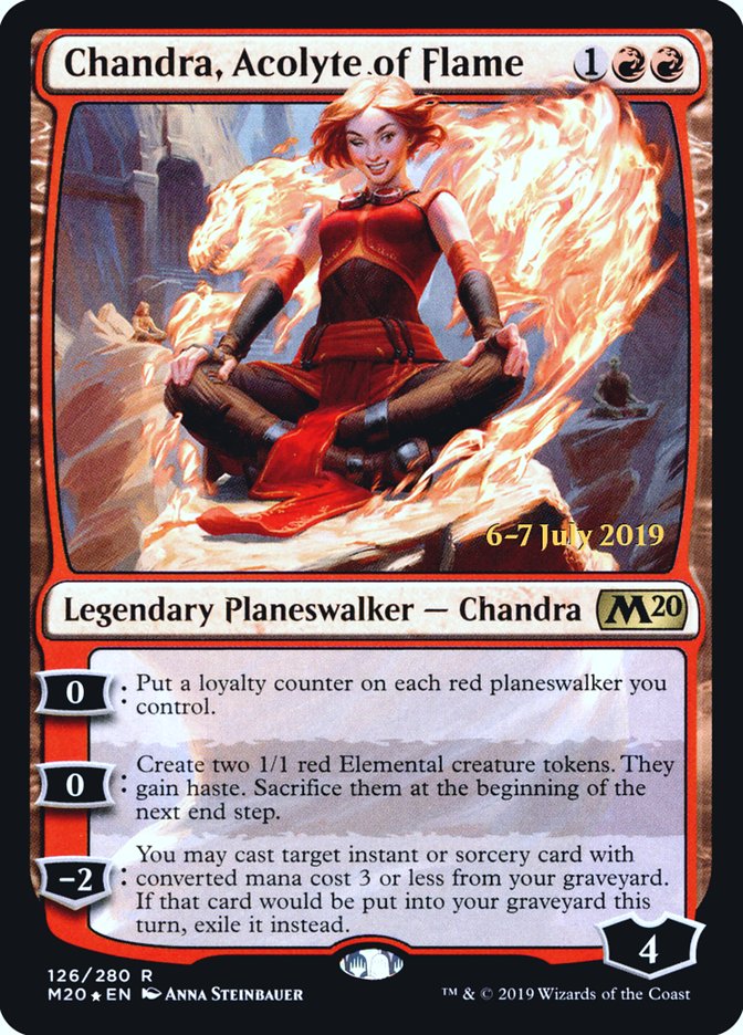 Chandra, Acolyte of Flame  [Core Set 2020 Prerelease Promos] | Mindsight Gaming