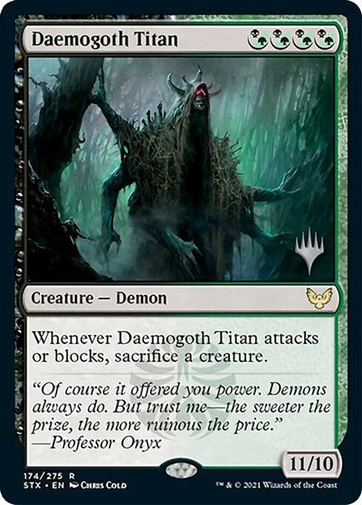 Daemogoth Titan (Promo Pack) [Strixhaven: School of Mages Promos] | Mindsight Gaming