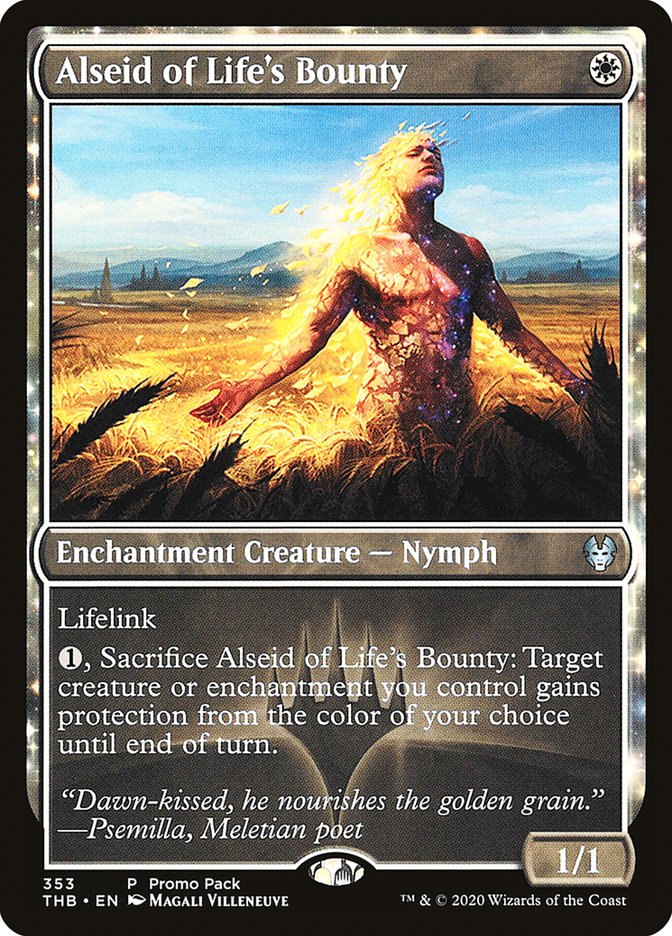Alseid of Life's Bounty (Promo Pack) [Theros Beyond Death Promos] | Mindsight Gaming