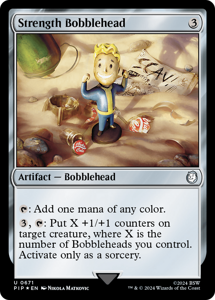 Strength Bobblehead (Surge Foil) [Fallout] | Mindsight Gaming