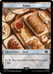 Human Soldier (0014) // Food (0022) Double-Sided Token (Surge Foil) [The Lord of the Rings: Tales of Middle-Earth Tokens] | Mindsight Gaming