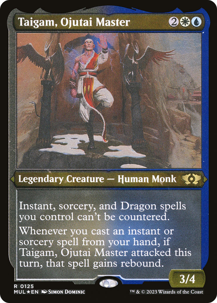 Taigam, Ojutai Master (Foil Etched) [Multiverse Legends] | Mindsight Gaming