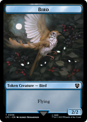 Elf Warrior // Bird Double Sided Token [The Lord of the Rings: Tales of Middle-Earth Commander Tokens] | Mindsight Gaming