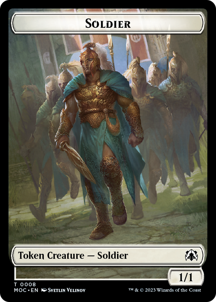 Vampire Knight // Soldier Double-Sided Token [March of the Machine Commander Tokens] | Mindsight Gaming
