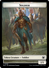 Soldier // Insect Double-Sided Token [March of the Machine Commander Tokens] | Mindsight Gaming