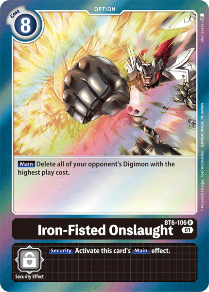 Iron-Fisted Onslaught [BT6-106] [Double Diamond] | Mindsight Gaming