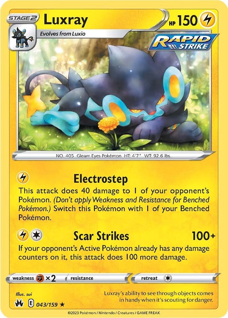 Luxray (043/159) (43) [Sword & Shield: Crown Zenith] | Mindsight Gaming
