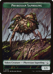 Monk // Phyrexian Saproling Double-Sided Token [March of the Machine Tokens] | Mindsight Gaming