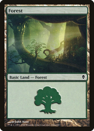 Forest (246a) [Zendikar] | Mindsight Gaming