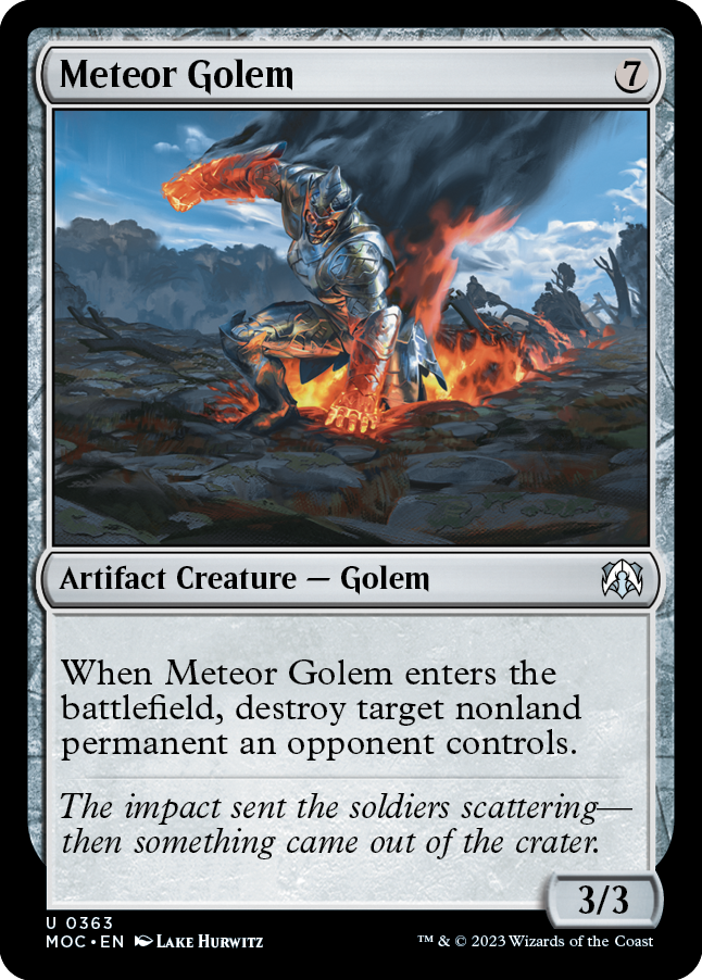 Meteor Golem [March of the Machine Commander] | Mindsight Gaming