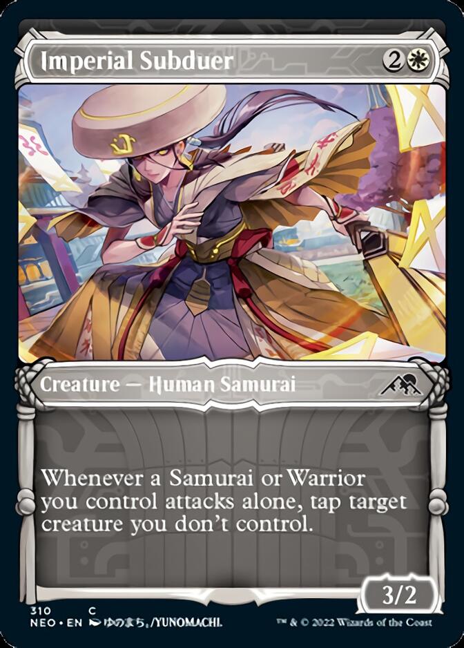 Imperial Subduer (Showcase Samurai) [Kamigawa: Neon Dynasty] | Mindsight Gaming