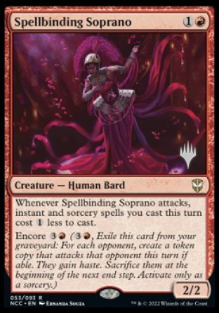 Spellbinding Soprano (Promo Pack) [Streets of New Capenna Commander Promos] | Mindsight Gaming