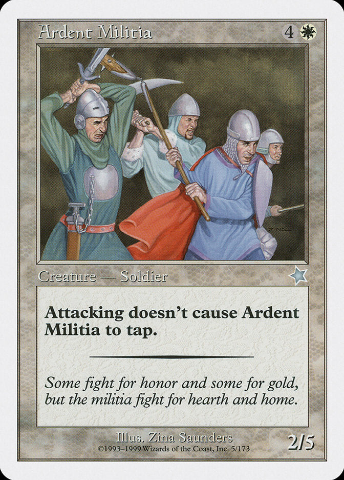 Ardent Militia [Starter 1999] | Mindsight Gaming