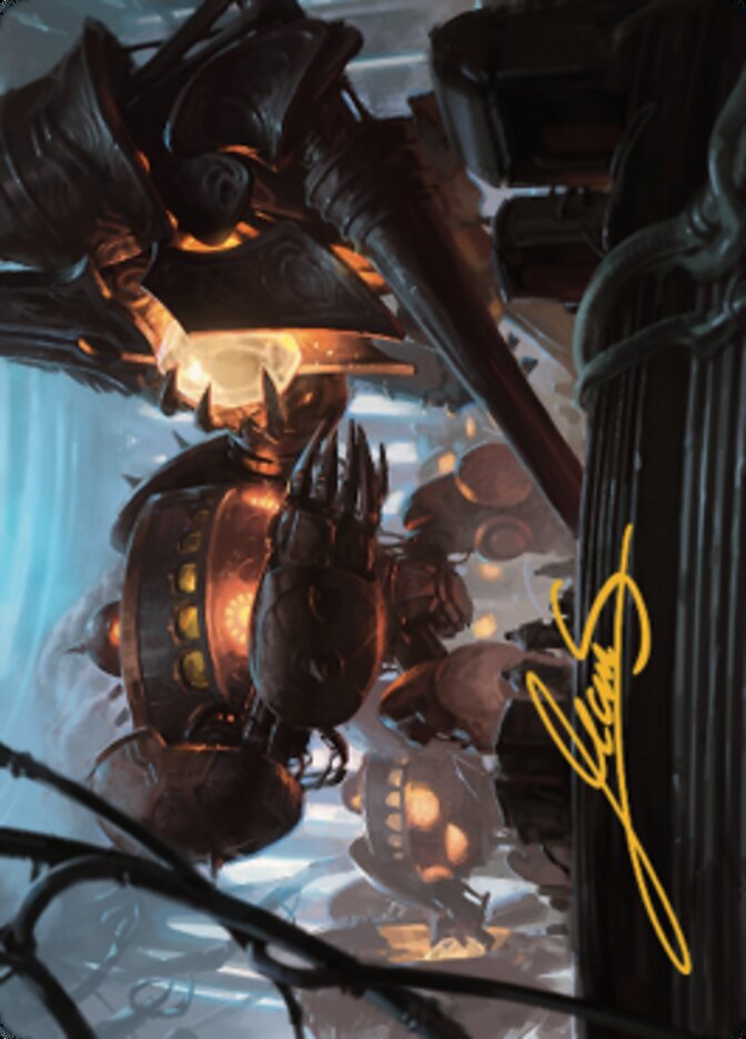 Autonomous Assembler Art Card (Gold-Stamped Signature) [The Brothers' War Art Series] | Mindsight Gaming