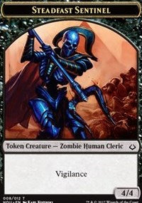 Steadfast Sentinel // Zombie Double-sided Token [Hour of Devastation Tokens] | Mindsight Gaming