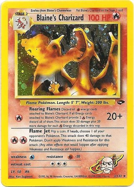 Blaine's Charizard (2/132) [Gym Challenge Unlimited] | Mindsight Gaming