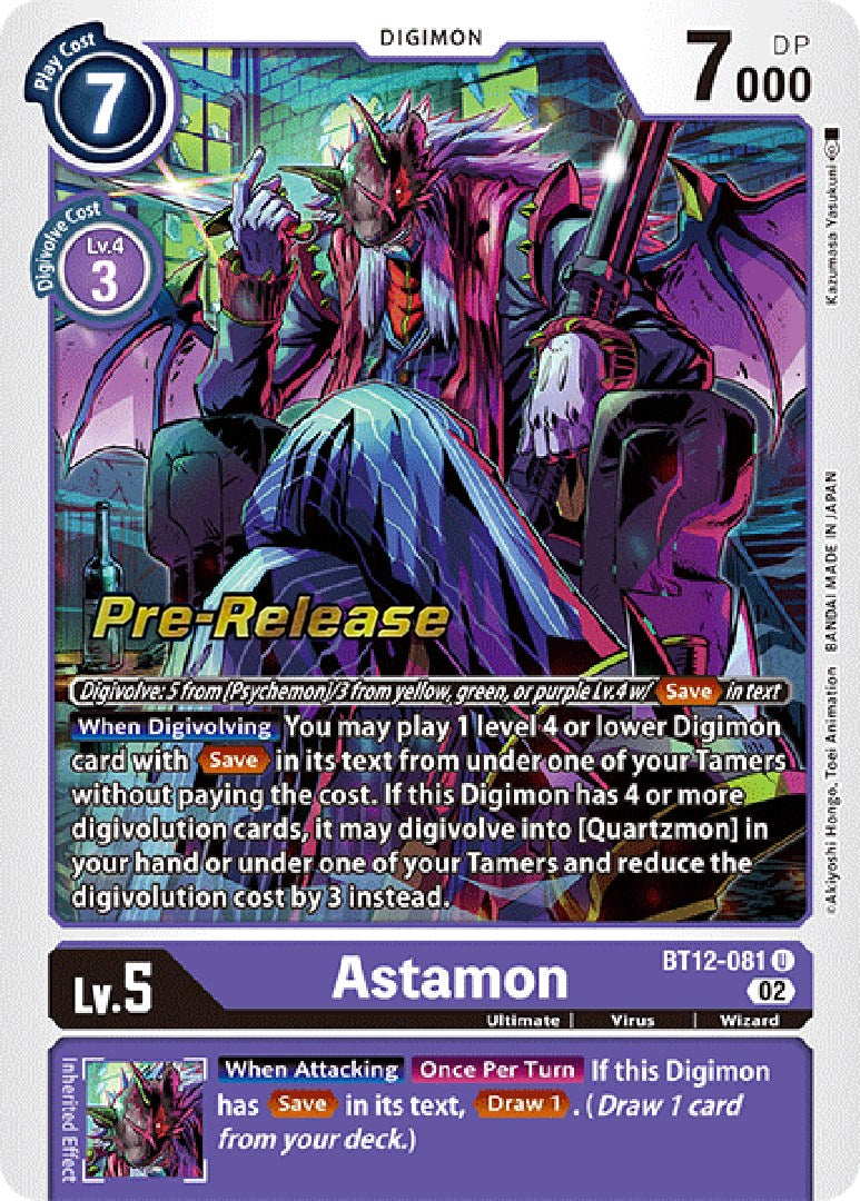 Astamon [BT12-081] [Across Time Pre-Release Cards] | Mindsight Gaming