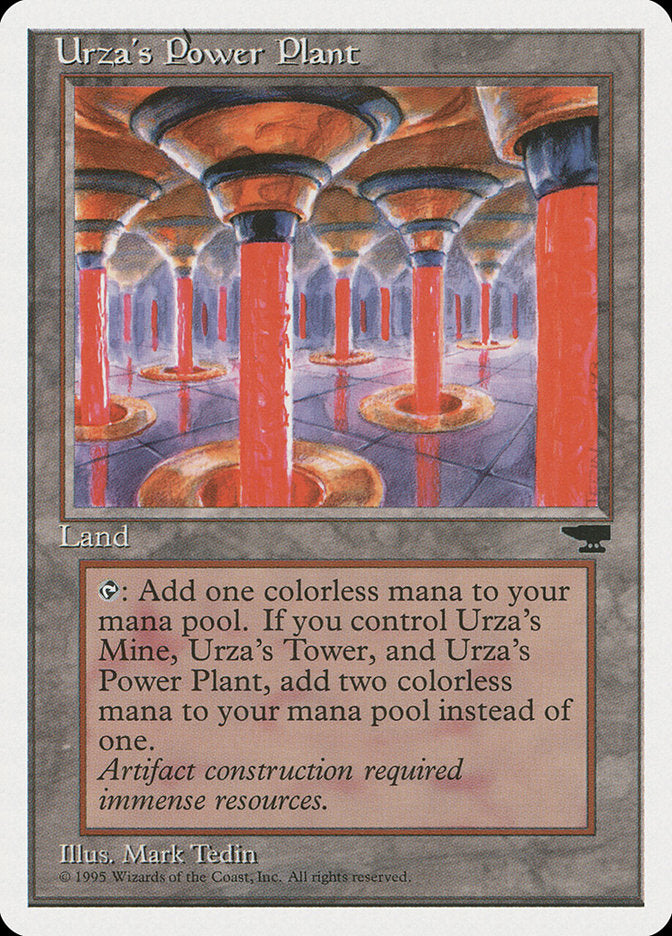 Urza's Power Plant (Red Columns) [Chronicles] | Mindsight Gaming