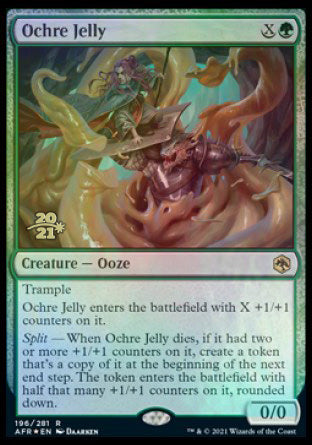 Ochre Jelly [Dungeons & Dragons: Adventures in the Forgotten Realms Prerelease Promos] | Mindsight Gaming